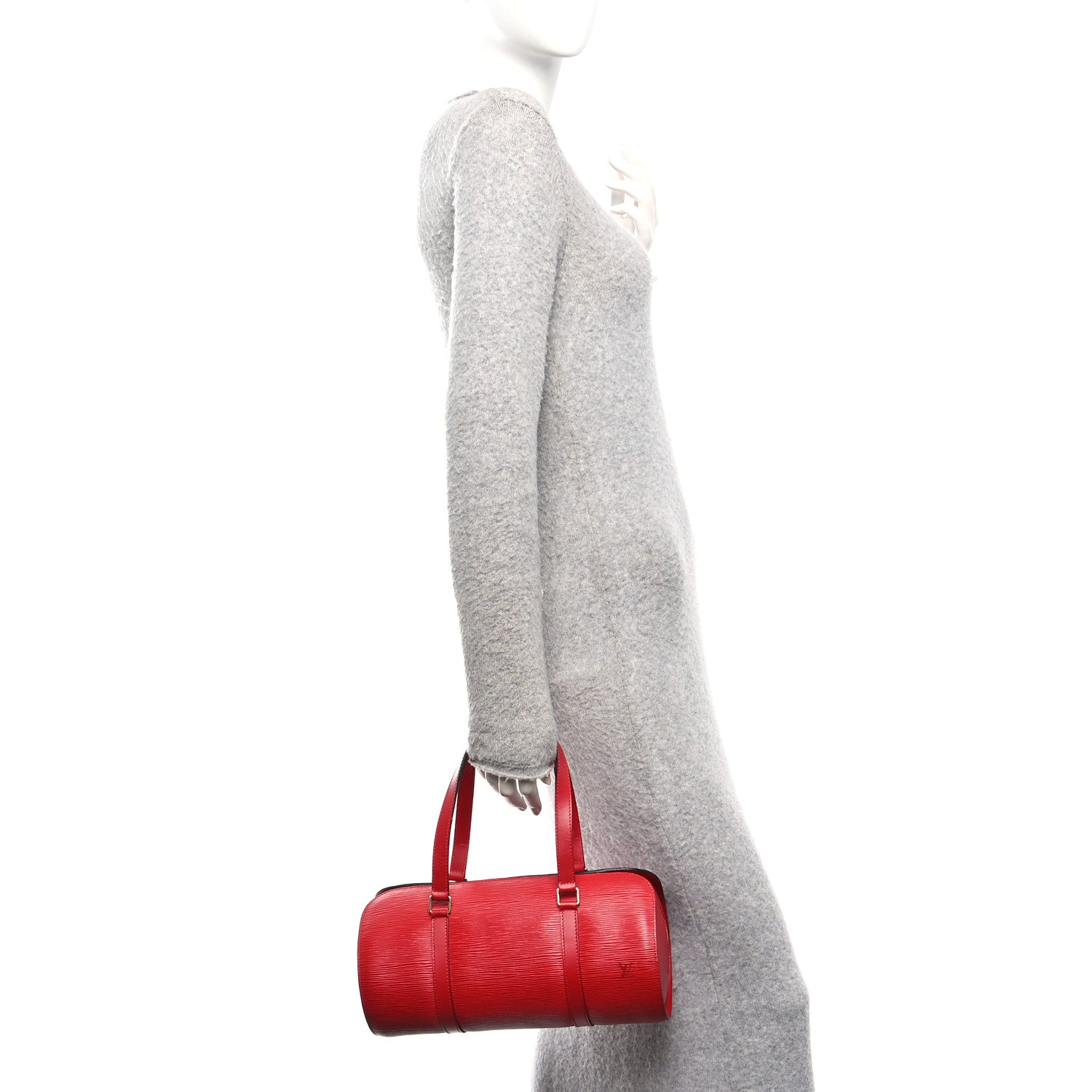 Louis Vuitton Epi Soufflot Castillan Red