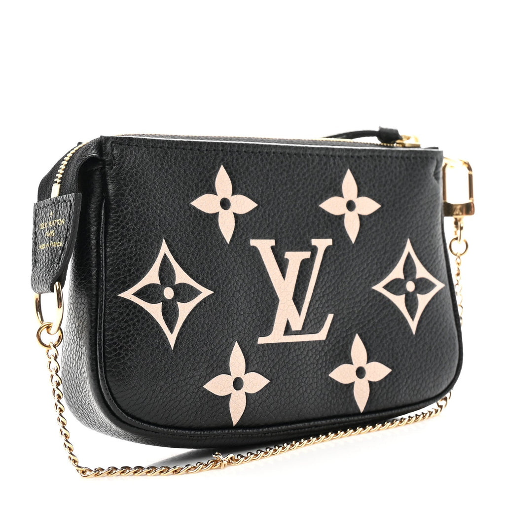 Louis Vuitton Empreinte Monogram Giant Mini Pochette Accessories Black