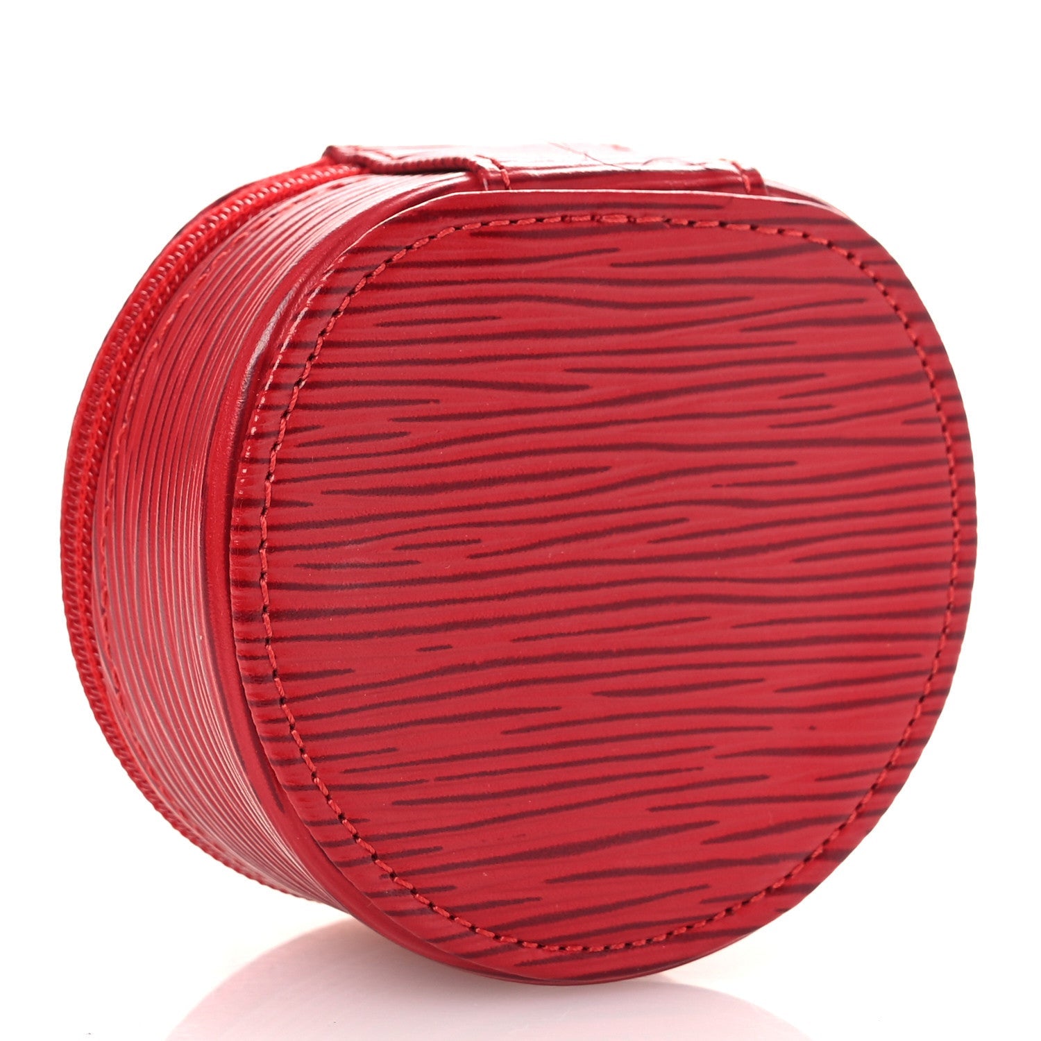Louis Vuitton Epi Ecrin Bijoux 8cm Jewelry Box Case Castillan Red