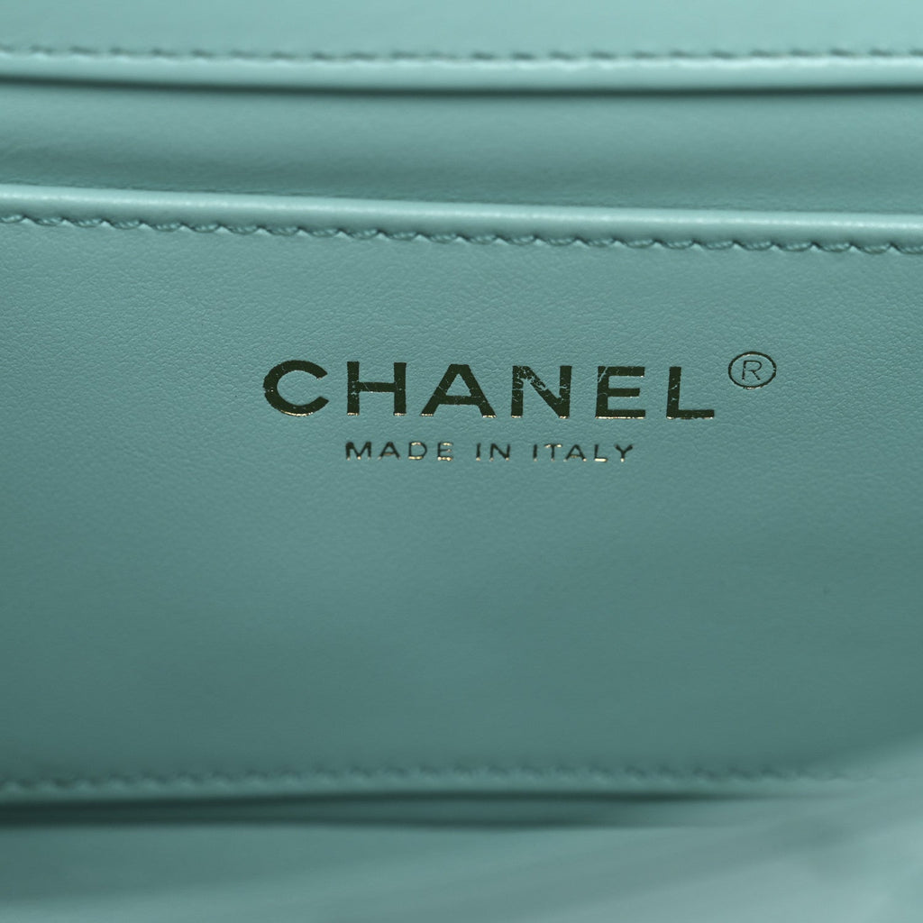 Chanel Calfskin Quilted Mini Perfect Fit Flap Turquoise