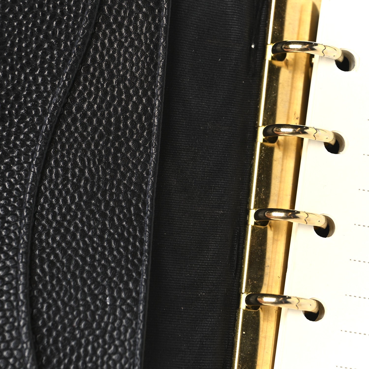 Caviar Timeless CC Ring Agenda Planner Black