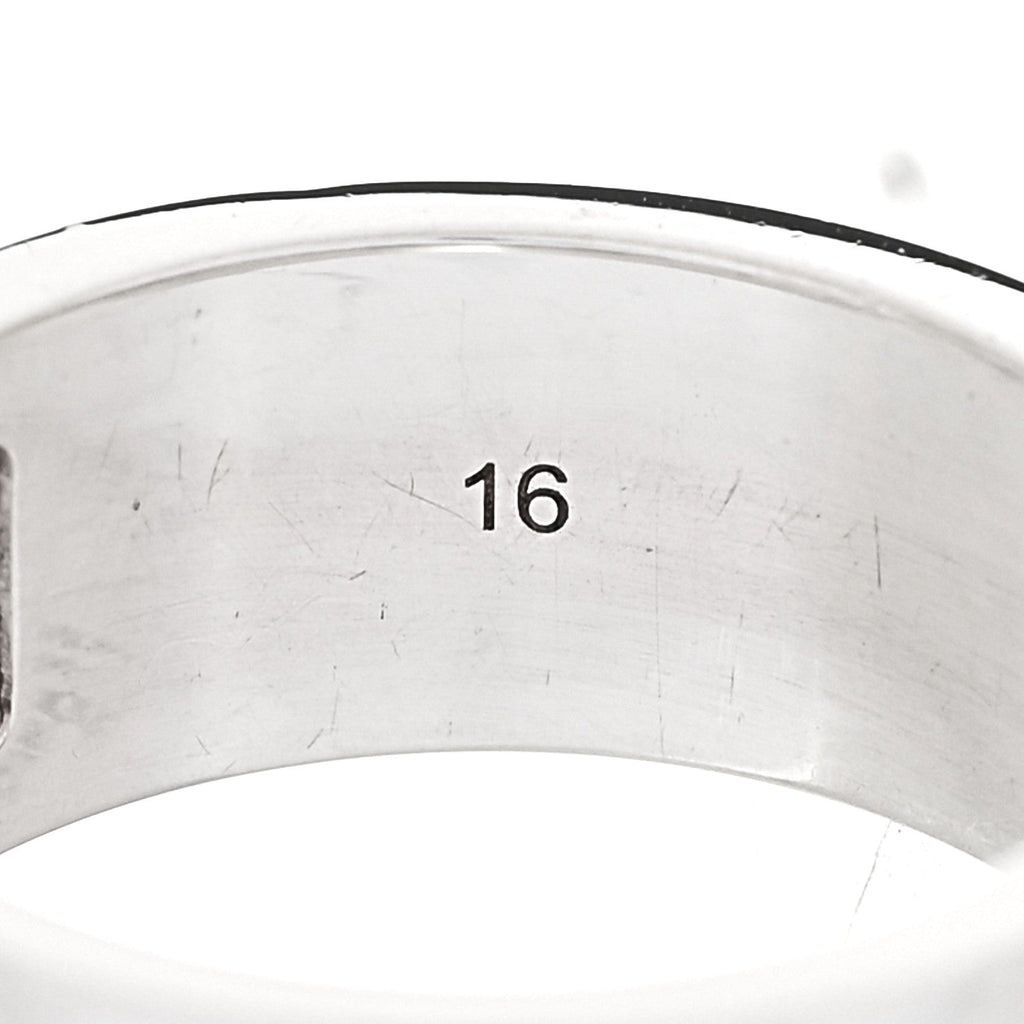 Gucci Sterling Silver G Cutout Ring 56 7.5