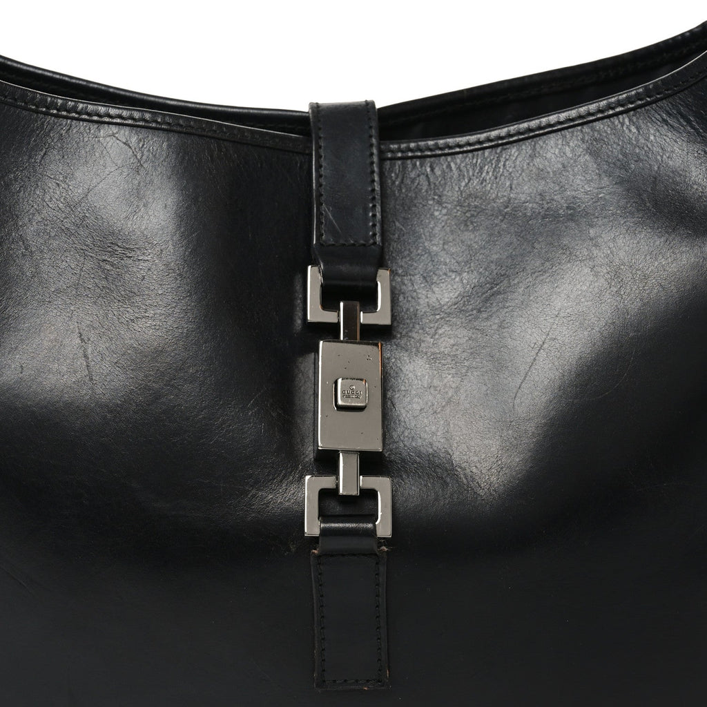Gucci Calfskin Jackie O Hobo Black