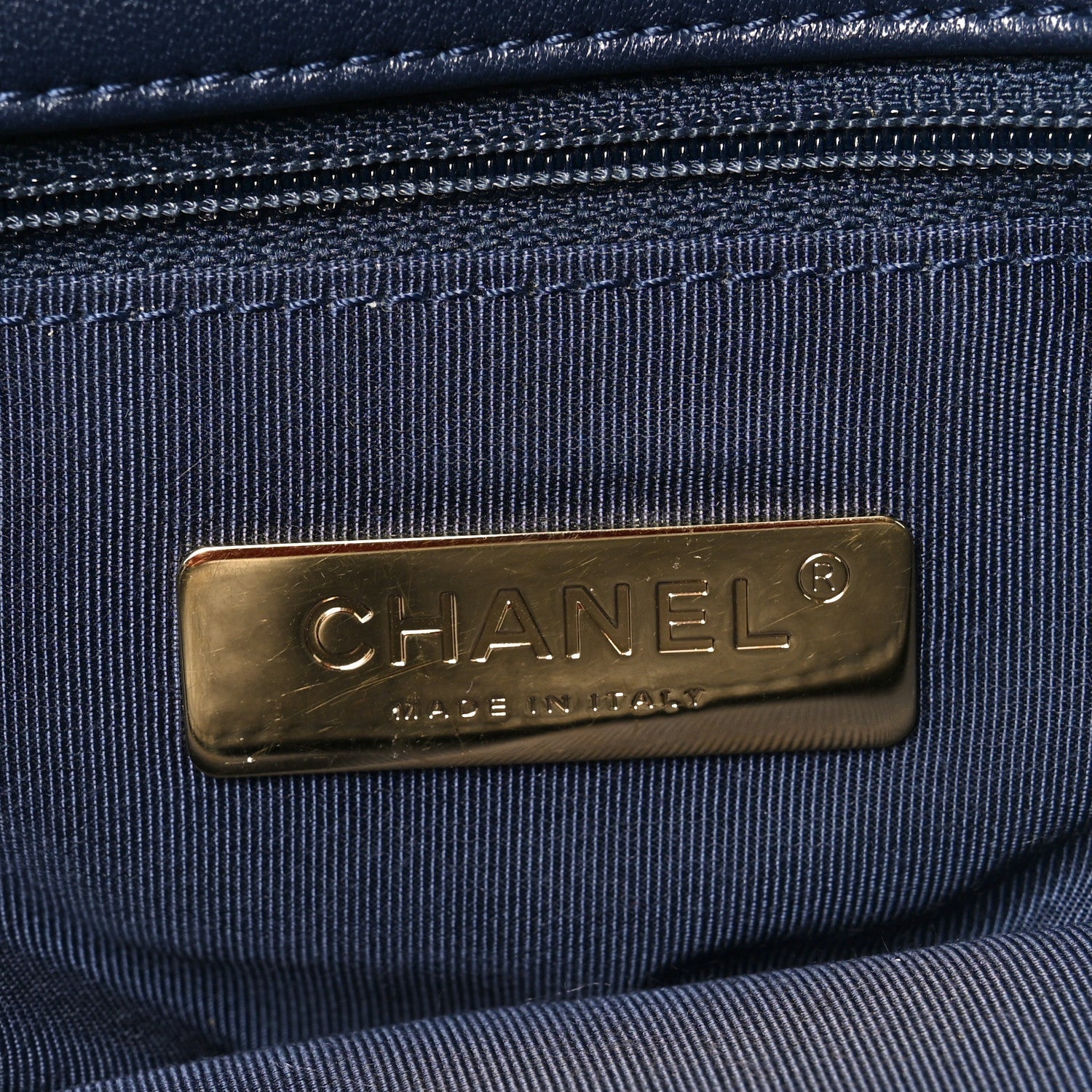 Chanel Goatskin Quilted Maxi Chanel 19 Flap Navy Blue