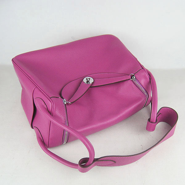 Hermes Lindy 34cm Handbag 6208 Peach Silver