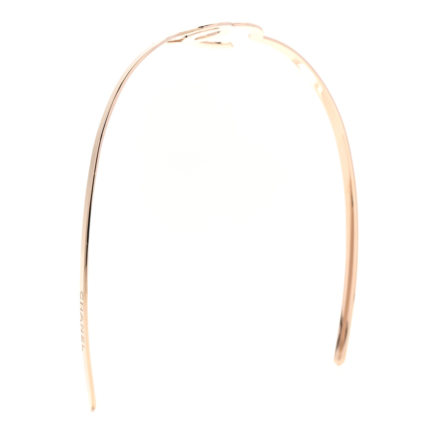 Metal CC Headband Light Gold