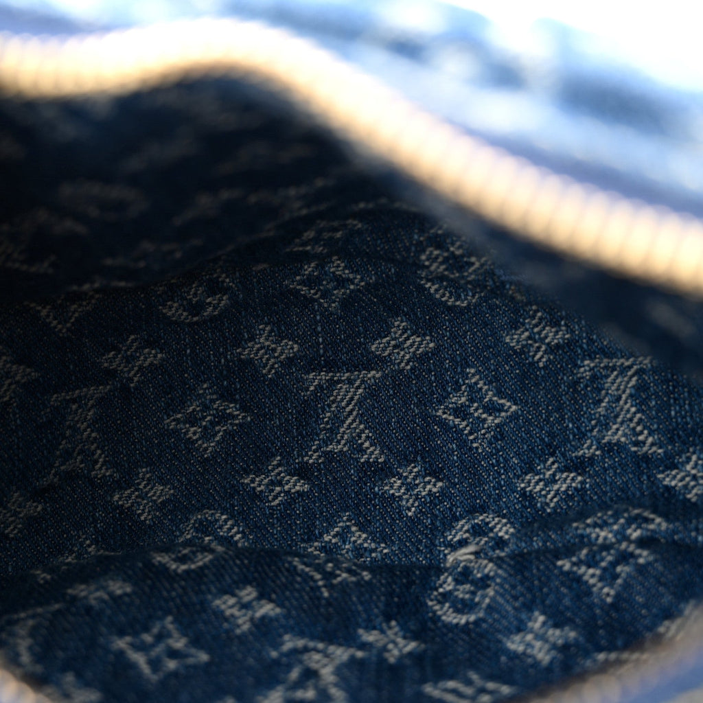 Louis Vuitton Monogram Denim Pochette Valley Blue