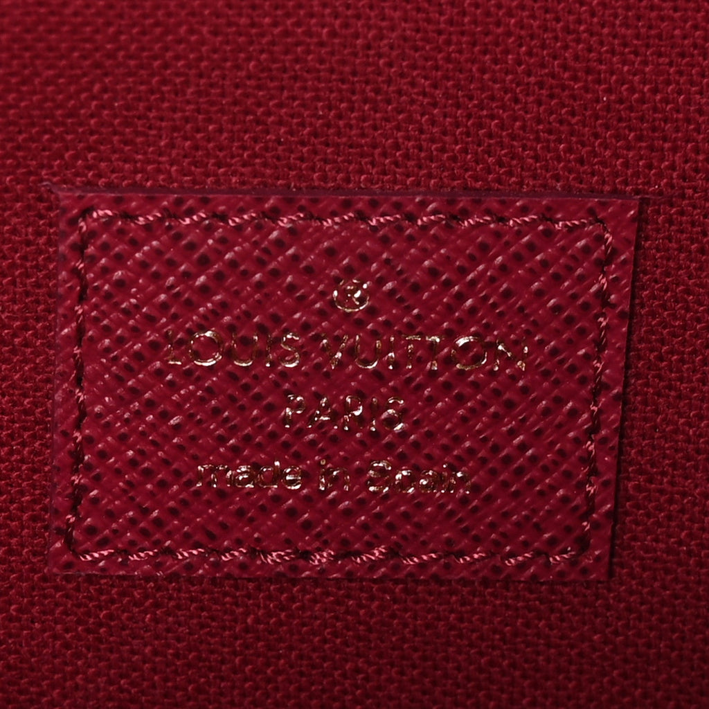 Louis Vuitton Monogram Pochette Felicie Chain Wallet Fuchsia