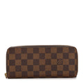 Louis Vuitton Damier Ebene Clemence Wallet Cherry