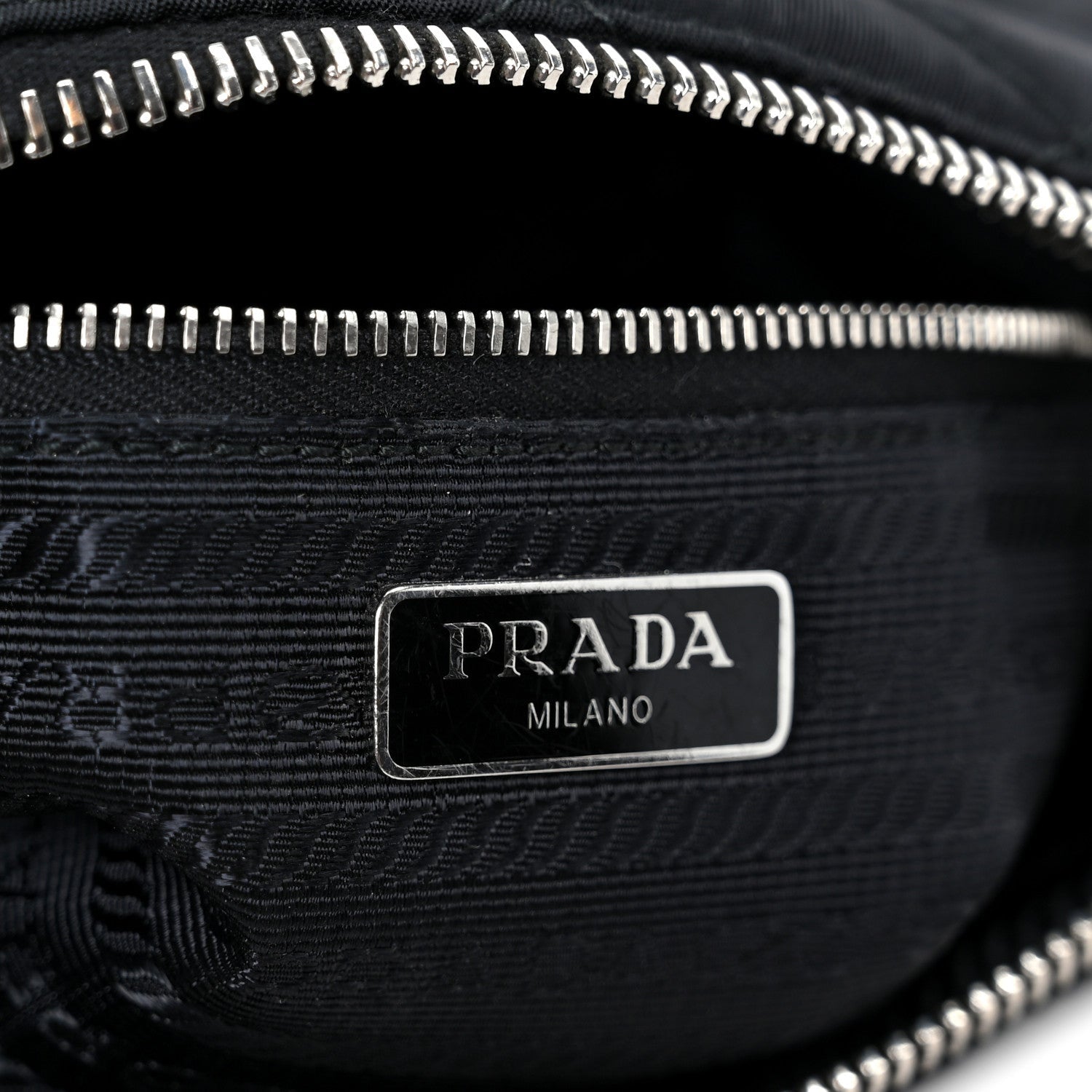 Prada Nylon Tessuto Impuntu Quilted Crossbody Bag Black