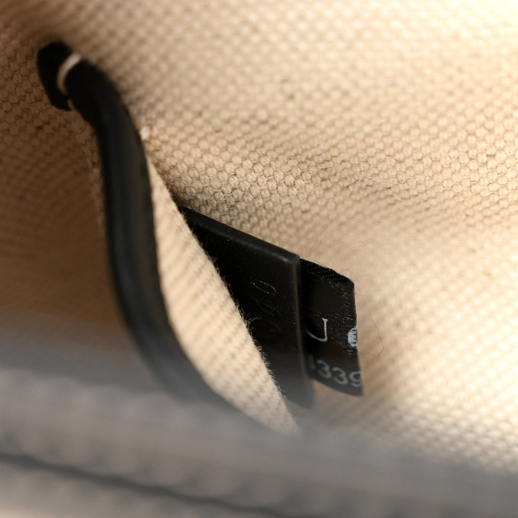 Gucci GG Supreme Monogram Horsebit 1955 Soft Small Shoulder Bag Beige Black
