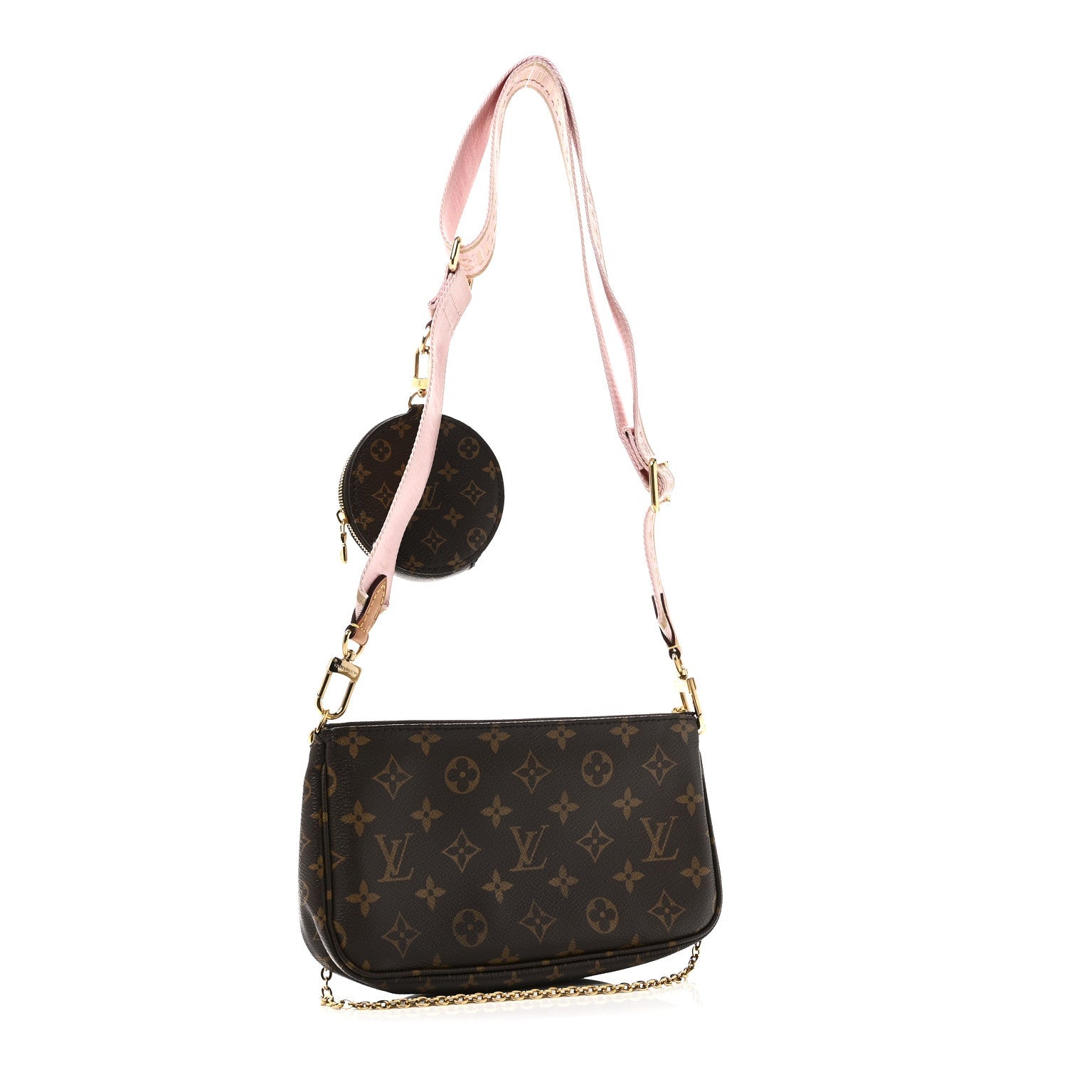 Louis Vuitton Monogram Multi Pochette Accessories Rose Clair