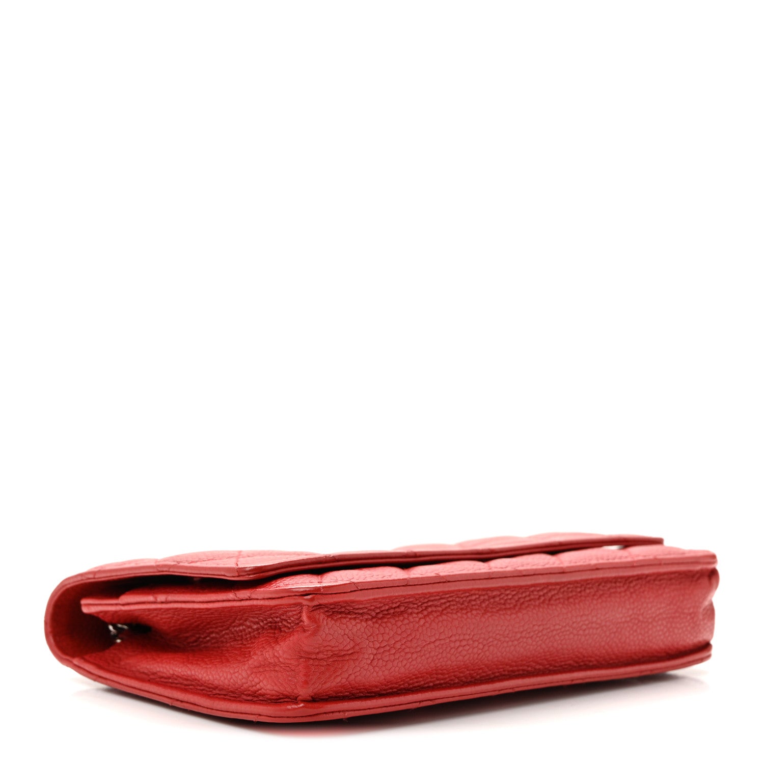 Chanel Caviar Quilted Wallet On Chain WOC Red