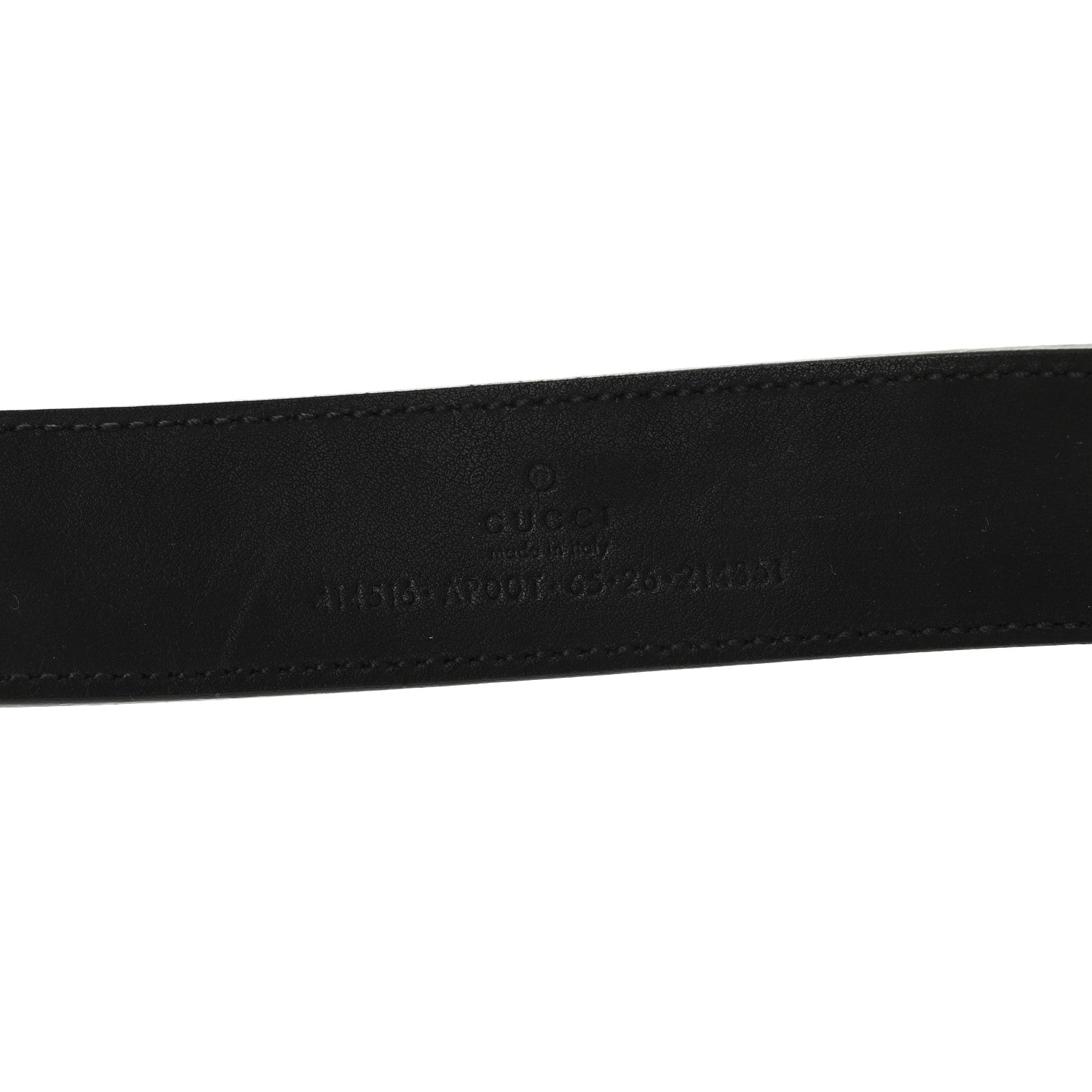 Gucci Calfskin Double G 30mm Belt 65 26 Black