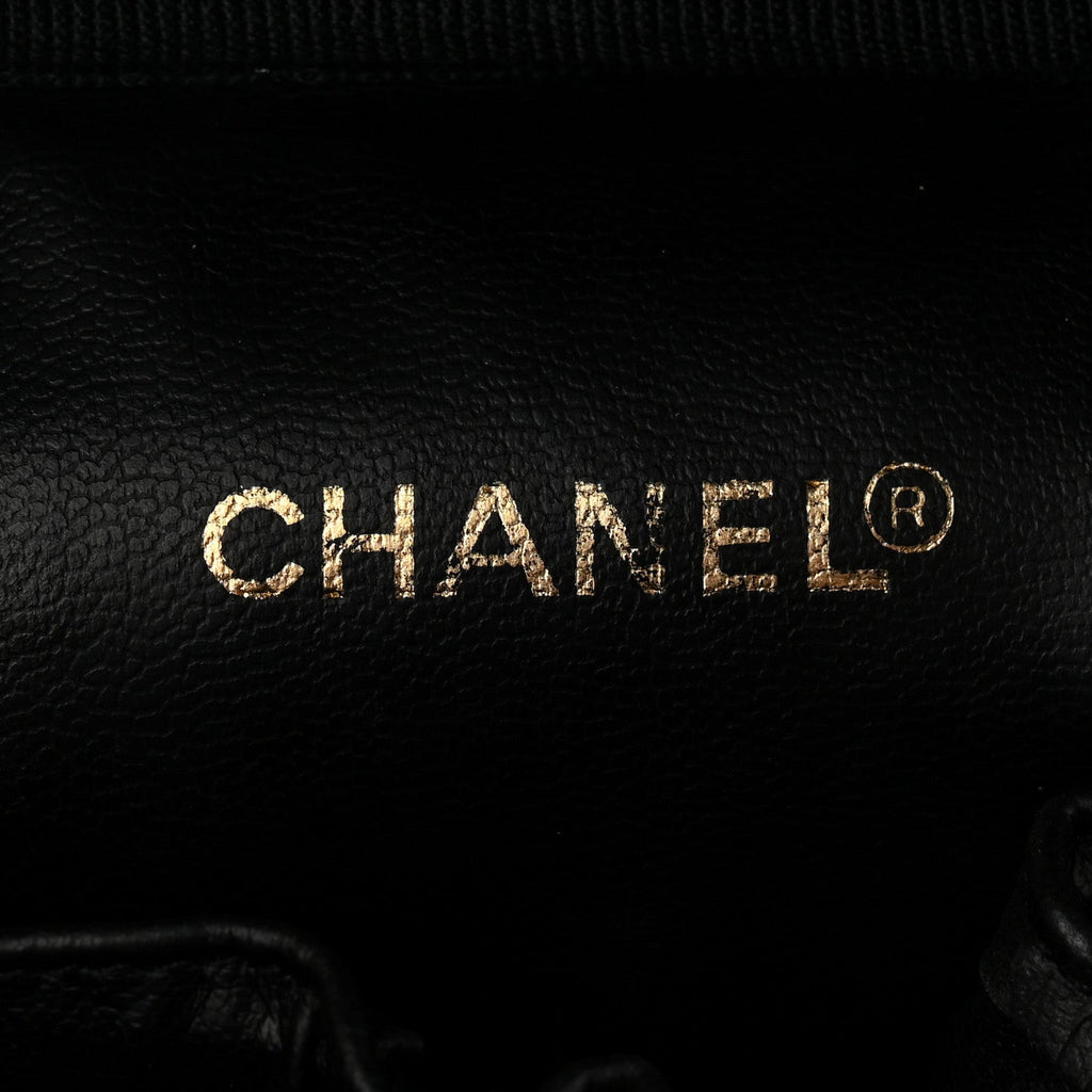 Chanel Caviar Vanity Cosmetic Case Black