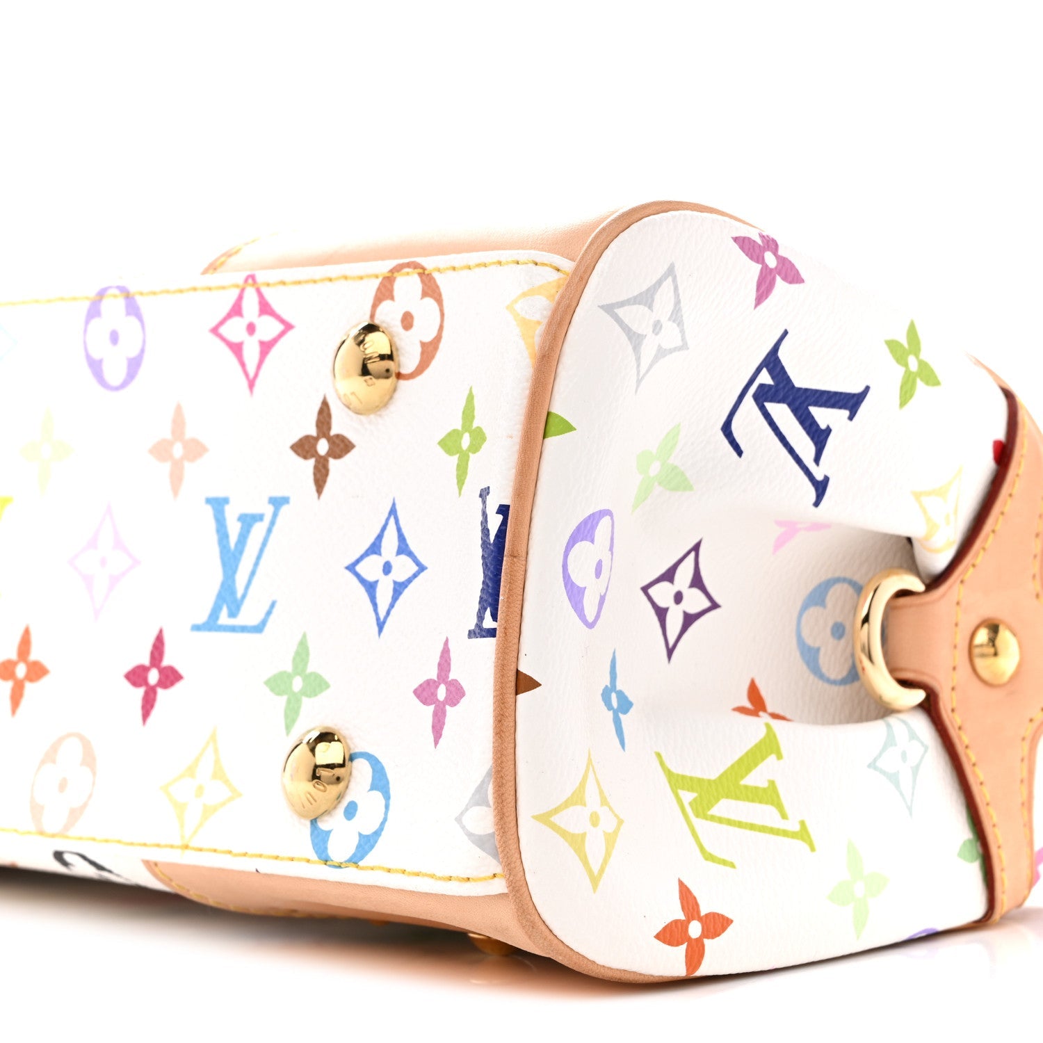 Louis Vuitton Monogram Multicolor Beverly MM White