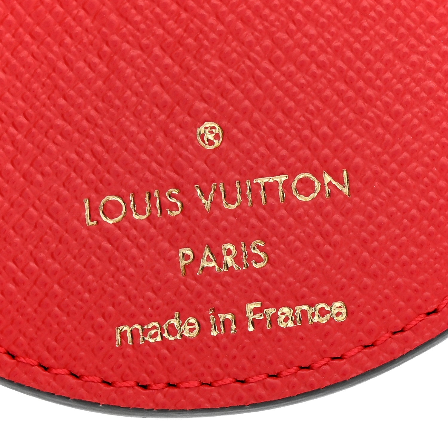 Louis Vuitton Monogram 2021 Christmas Animation London Bag Charm Key Ring Red