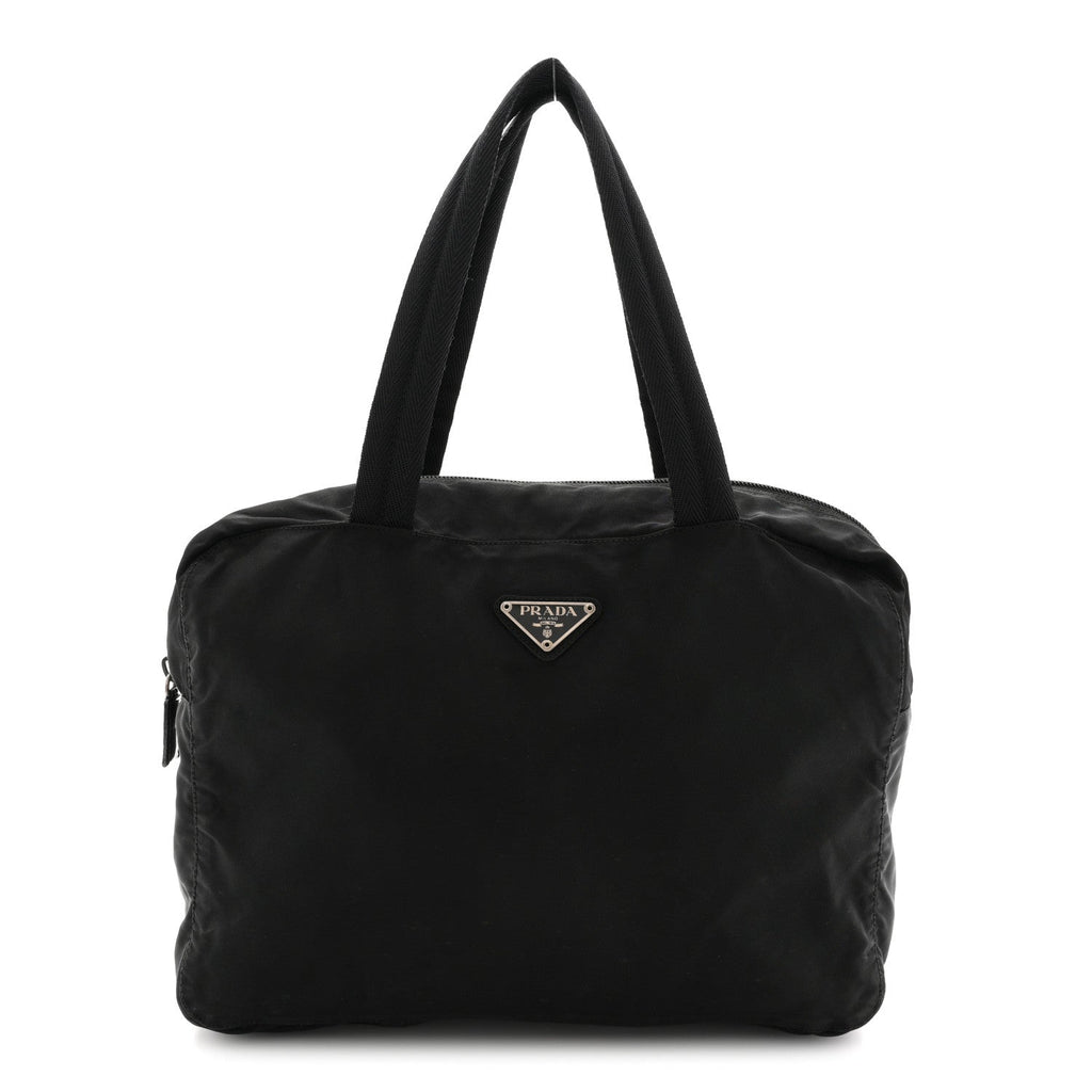 Prada Tessuto Nylon Shoulder Bag  Black