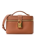Louis Vuitton Grained Calfskin Low Key Vanity Pouch Cognac