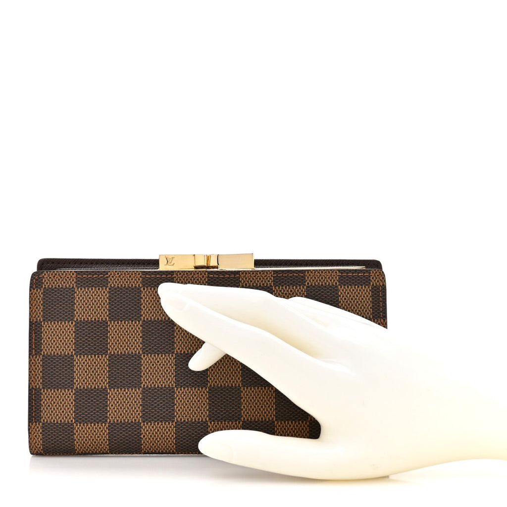 Louis Vuitton Damier Ebene Continental French Purse Wallet