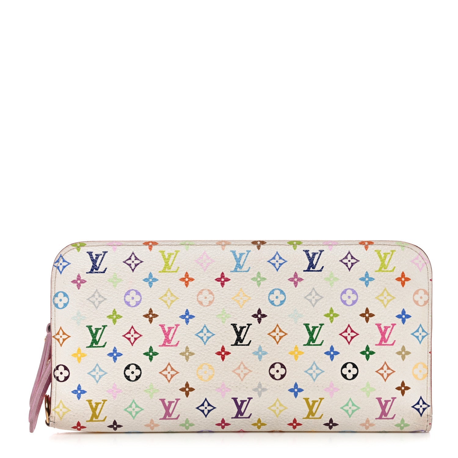Louis Vuitton Monogram Multicolor Insolite Wallet White Litchi