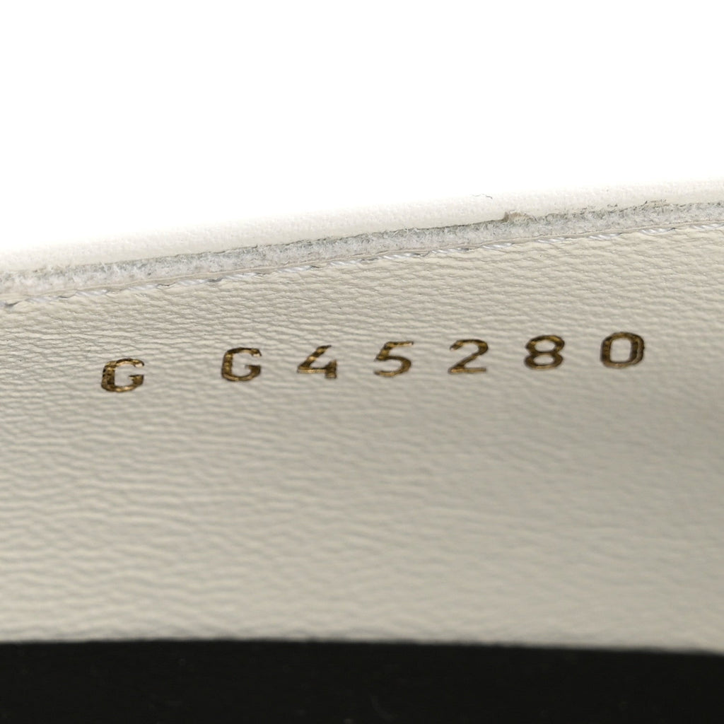 Calfskin Patent Mary Janes Flats 39.5 White Black
