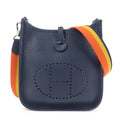 HERMES Taurillon Clemence Evelyne TPM Amazon Shoulder Bag Navy