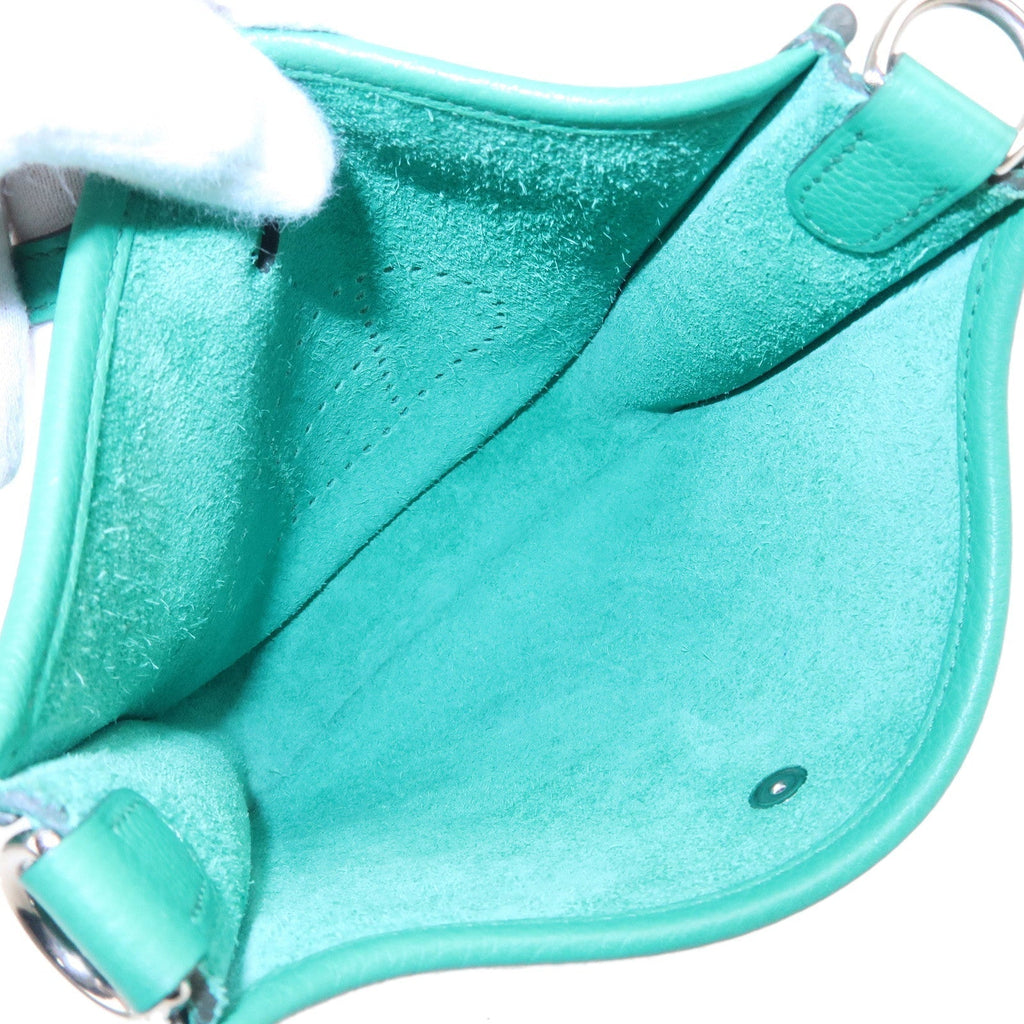 HERMES Taurillon Clemence Evelyne TPM Amazon Shoulder Bag Green