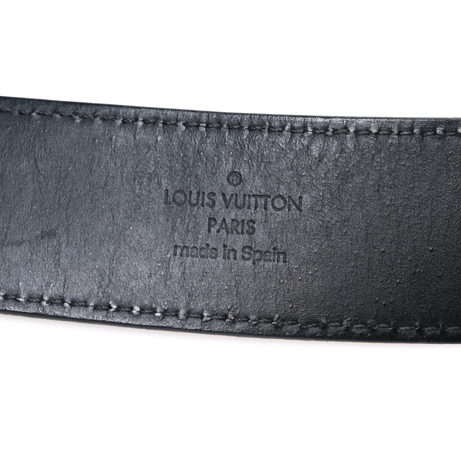 Louis Vuitton Taiga 35mm LV Initiales Belt 85 34 Ardoise