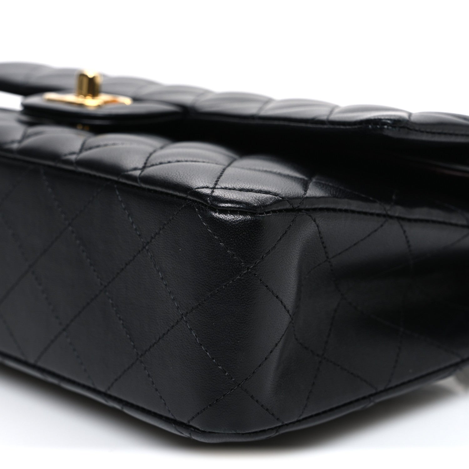 Chanel Lambskin Quilted Medium Double Flap Black