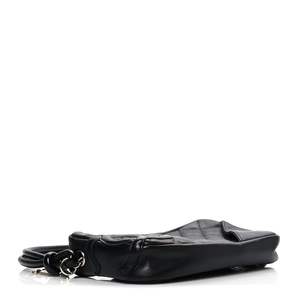 Chanel Calfskin Quilted Cambon Pochette Black
