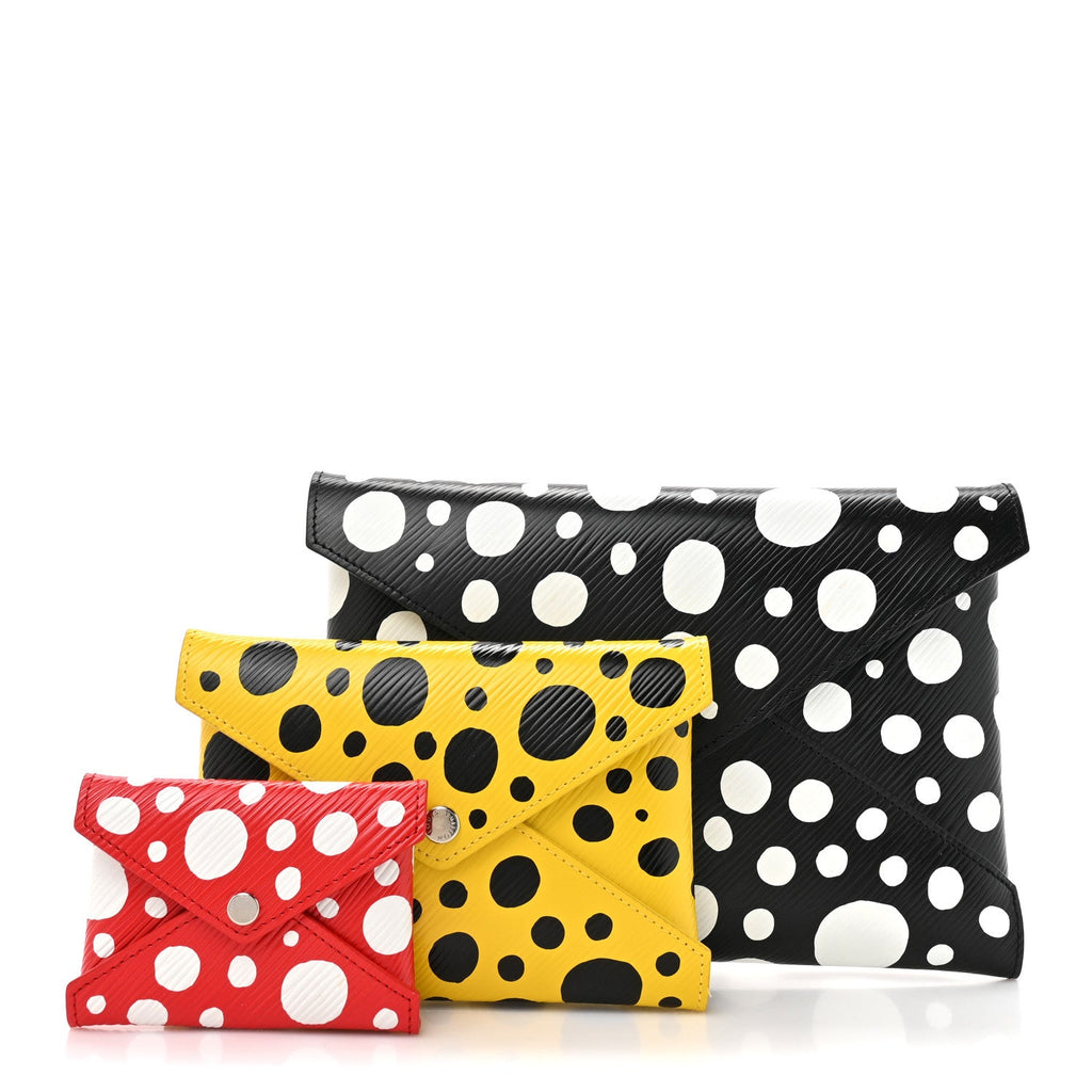 Louis Vuitton LV X YK Epi Kirigami Pochette Set Black Red Yellow
