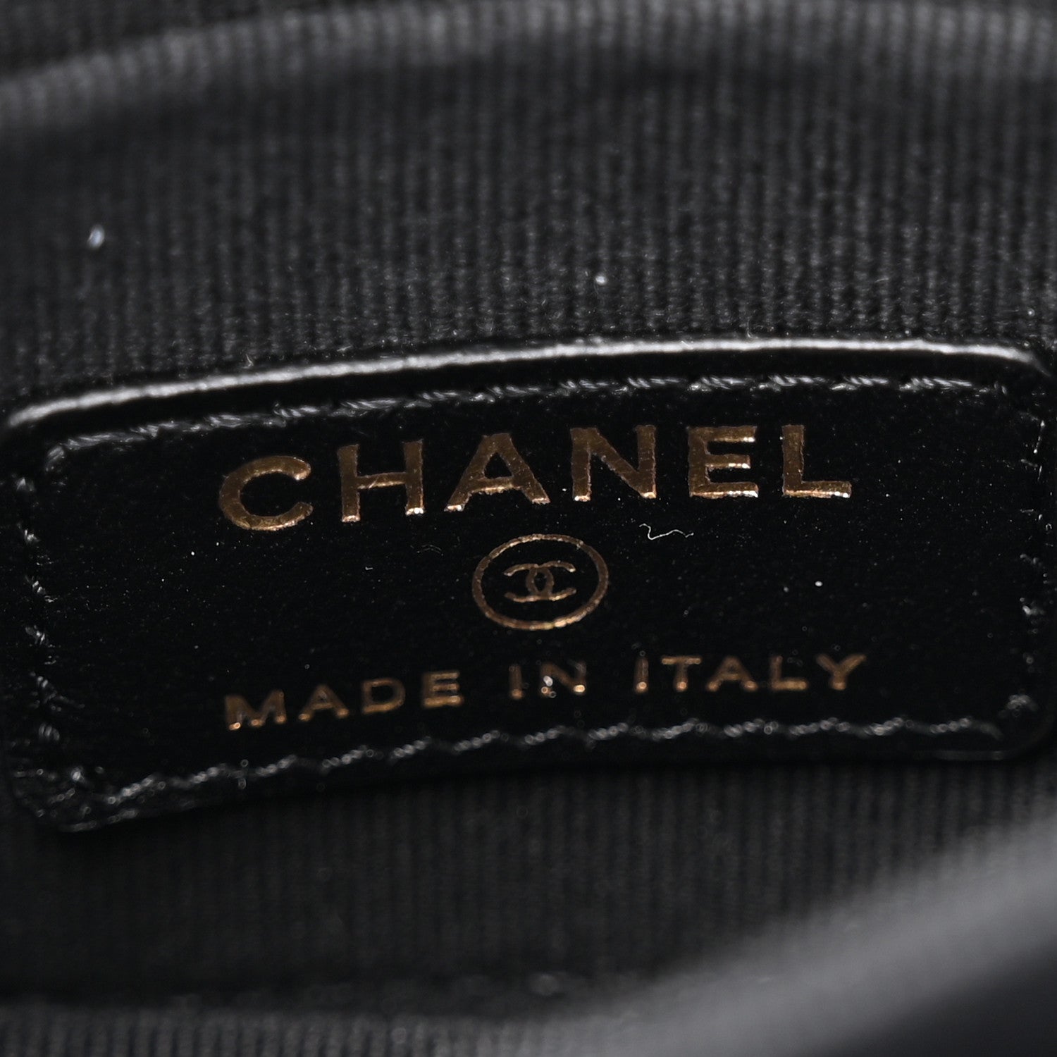 Chanel Lambskin Quilted Top Handle Flap Clutch With Chain Black