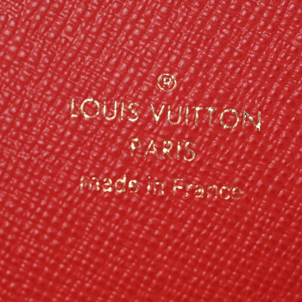 Louis Vuitton Monogram OnTheGo East West Round Coin Purse Red