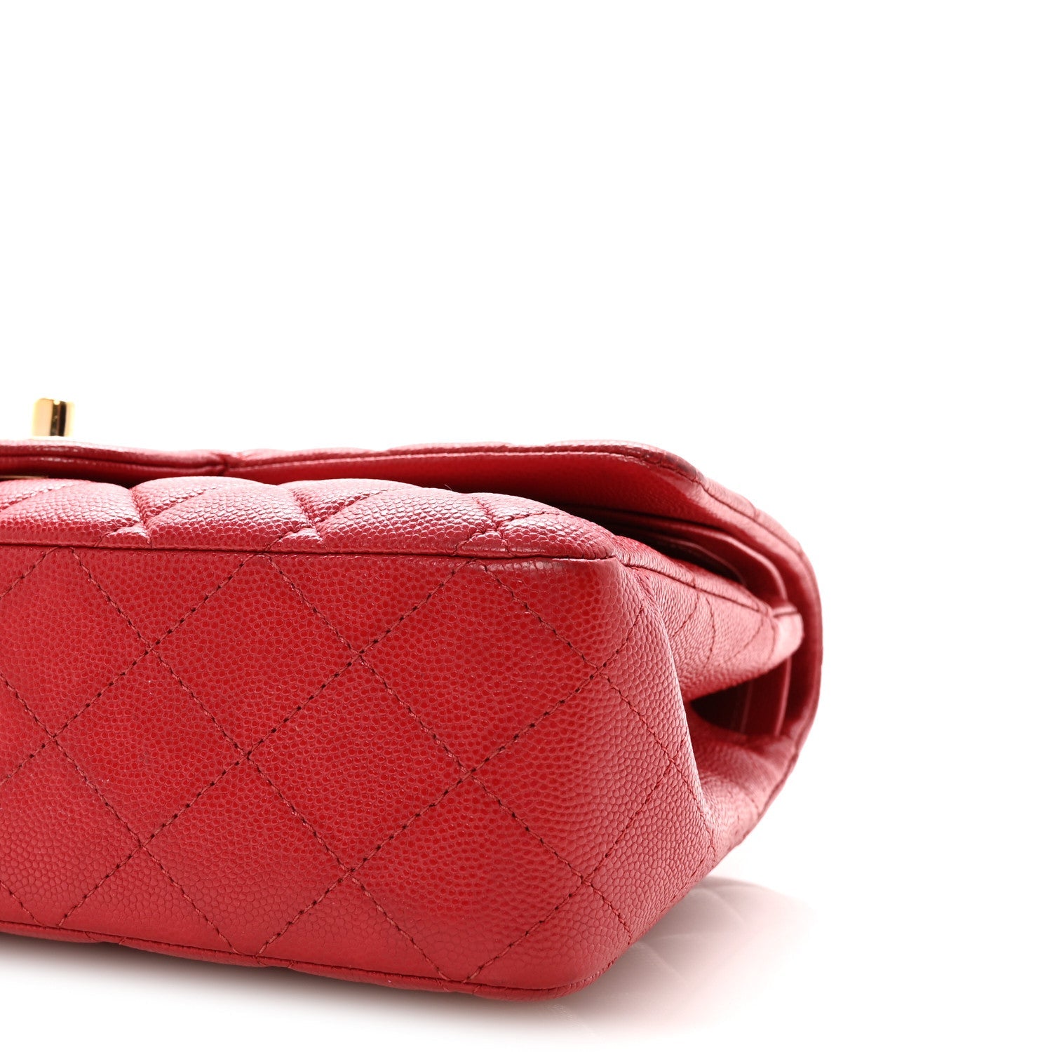 Chanel Caviar Quilted Medium Double Flap Red