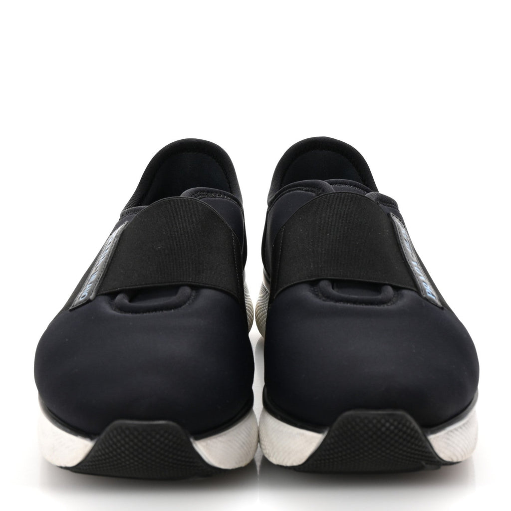Prada Neoprene Slip On Sneakers 39 Black