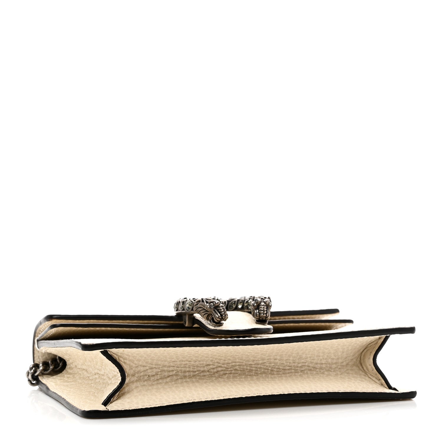 Gucci Dollar Calfskin Crystal Super Mini Dionysus Shoulder Bag Mystic White Black Diamond