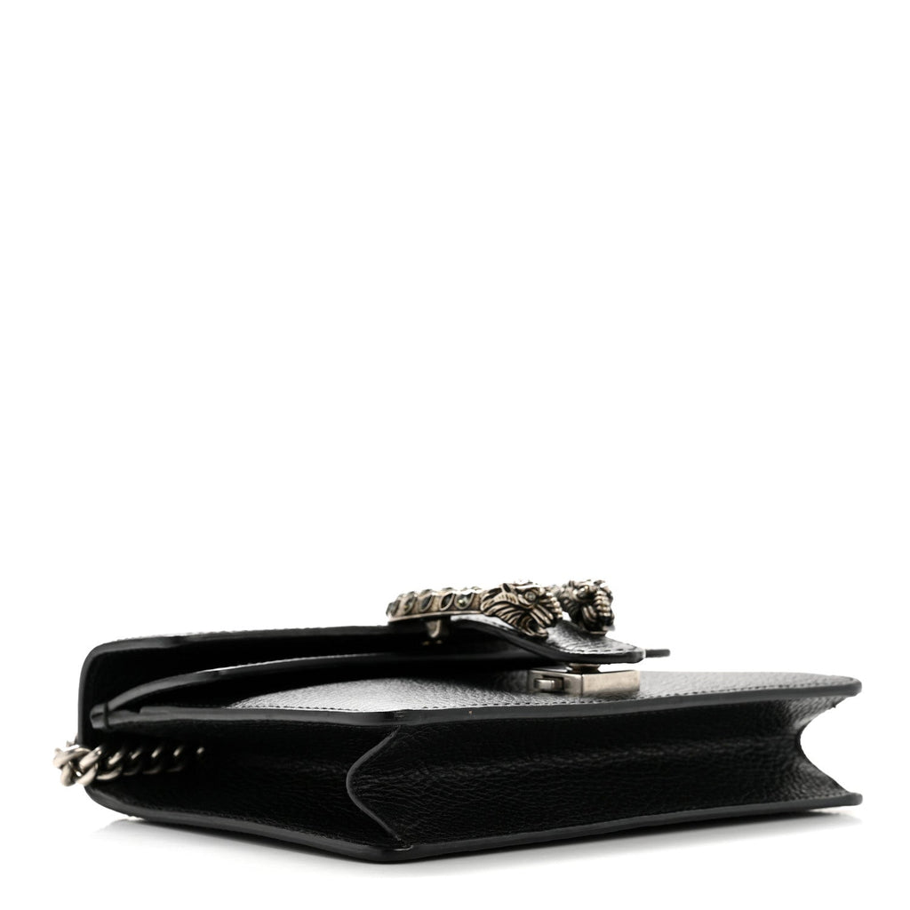 Gucci Calfskin Mini Dionysus Shoulder Bag Black
