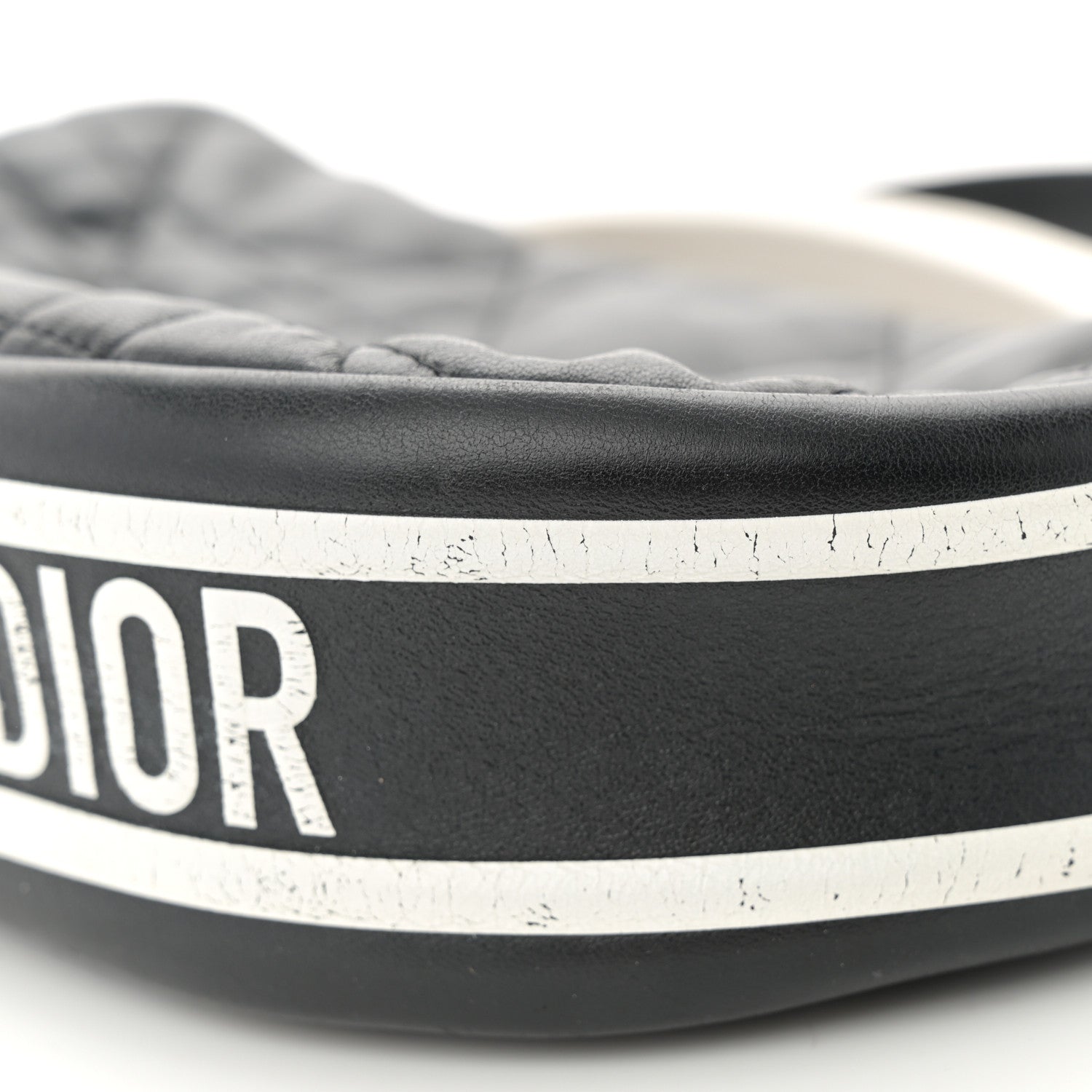 Christian Dior Lambskin Cannage Small Dior Vibe Hobo Bag Black