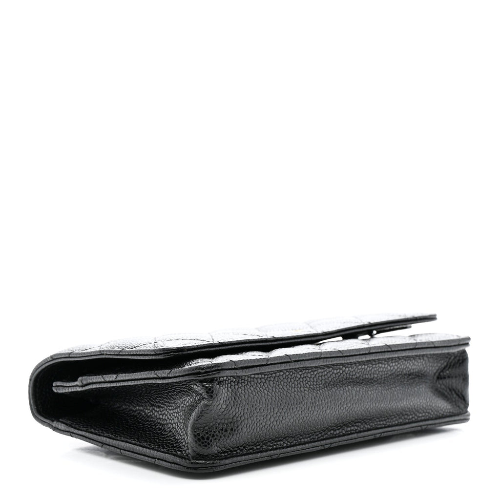Chanel Caviar Quilted Wallet on Chain WOC Black