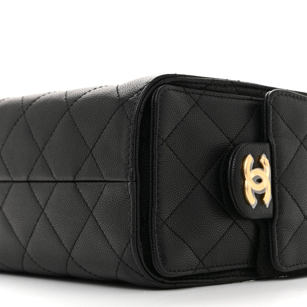Chanel Caviar Quilted Mini Chanel 25 Handbag Black