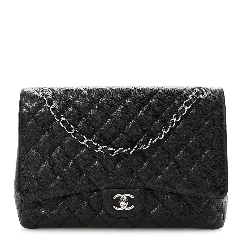 Chanel Caviar Maxi Single Flap Black