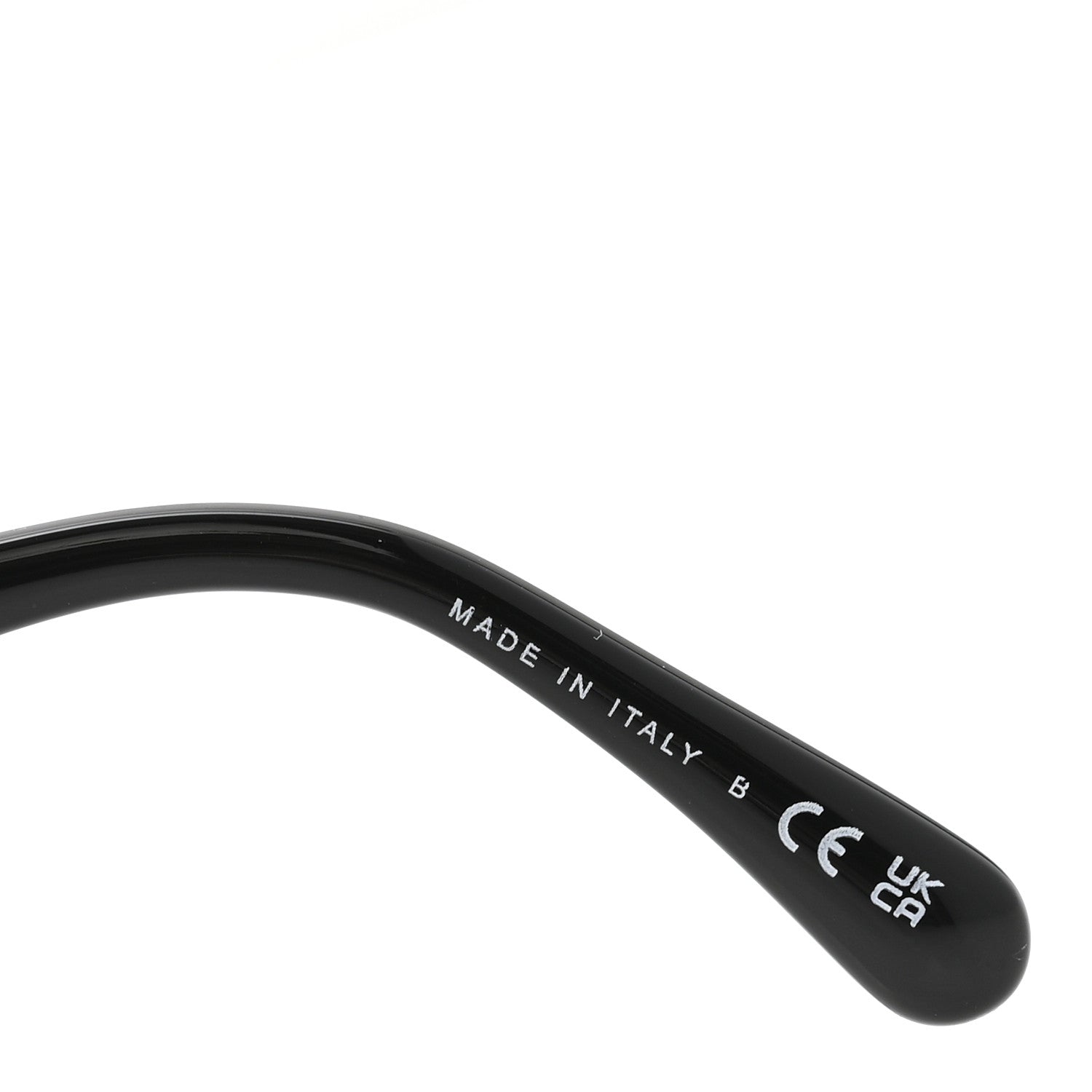 Acetate Strass Square Sunglasses 5422-B Black White