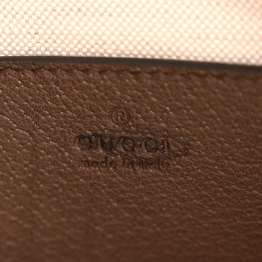 Gucci GG Supreme Monogram Web Ophidia Chain Shoulder Bag Brown