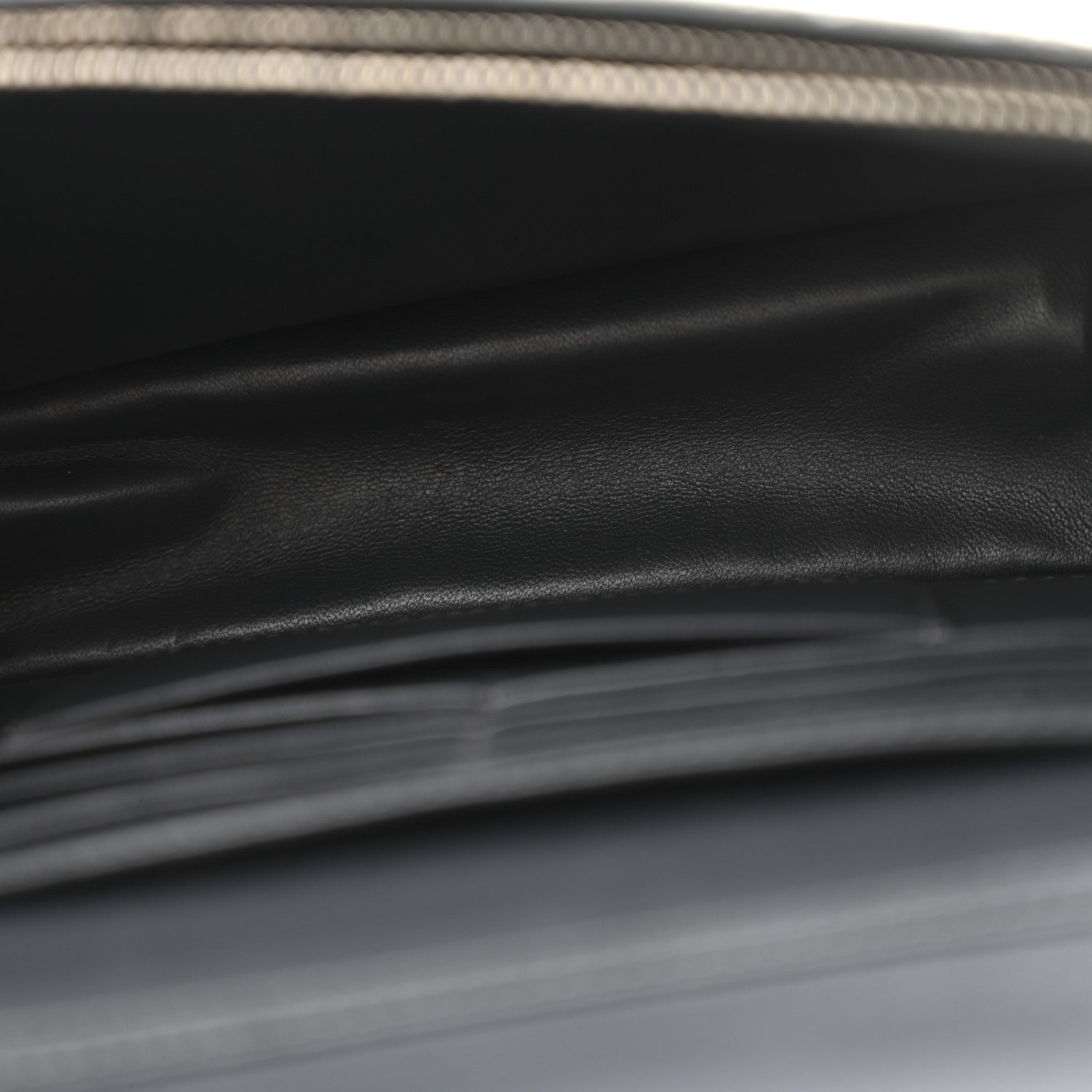 Christian Dior Metallic Lizard Miss Dior Promenade Pouch Gunmetal