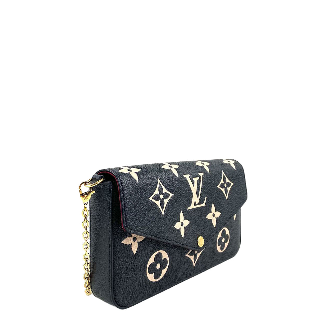LOUIS VUITTON Bi Color Felecie Pochette w/Inserts
