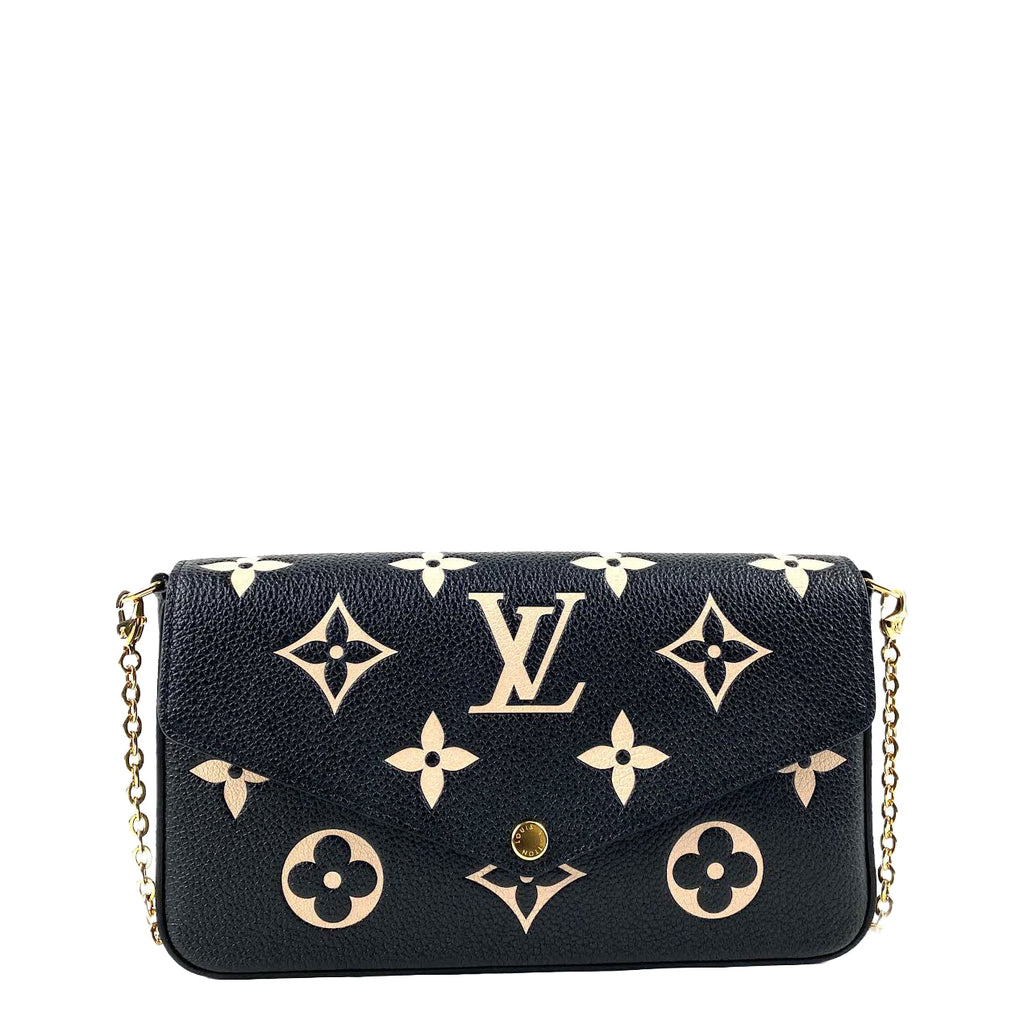 LOUIS VUITTON Bi Color Felecie Pochette w/Inserts