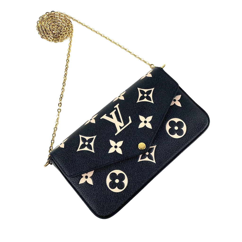 LOUIS VUITTON Bi Color Felecie Pochette w/Inserts