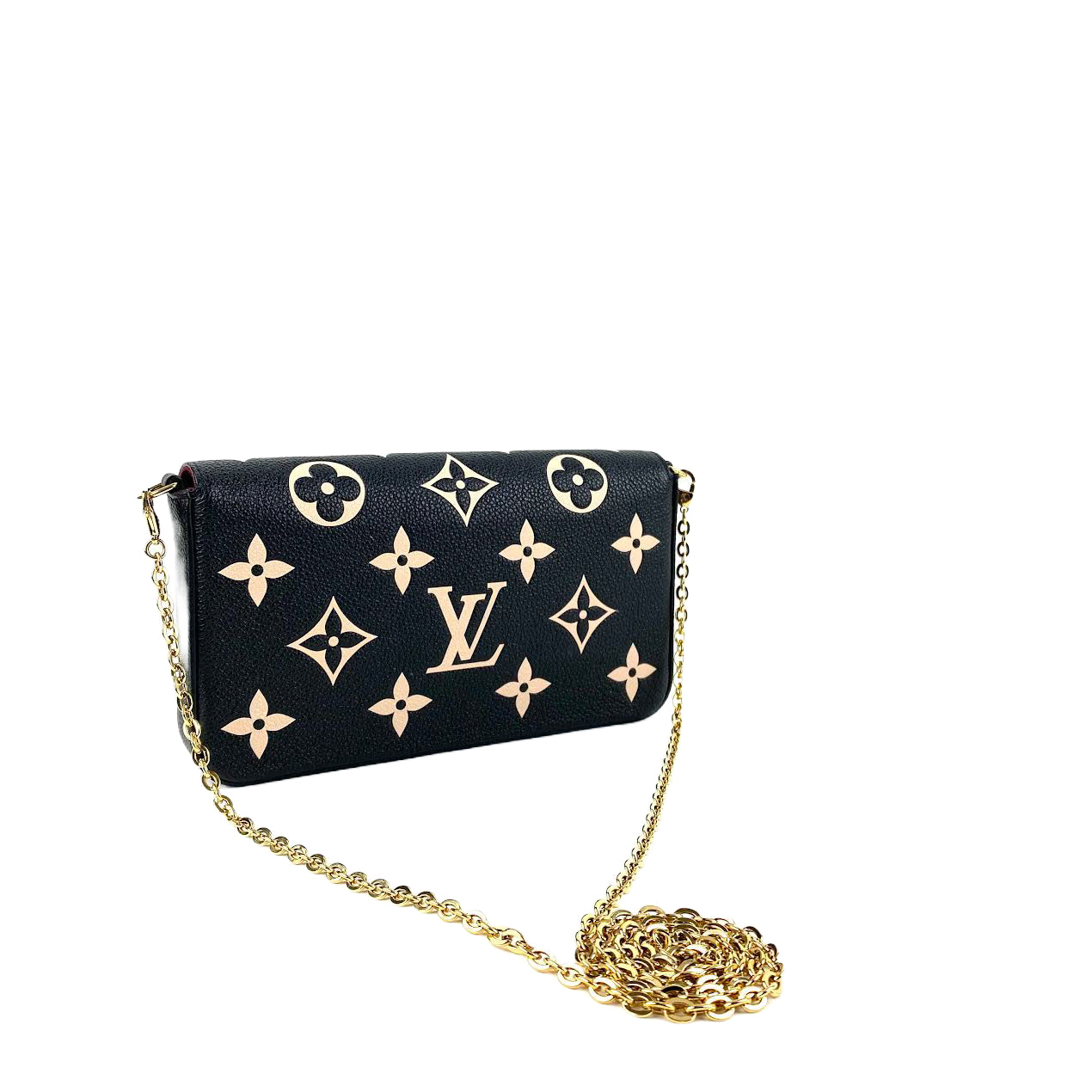 LOUIS VUITTON Bi Color Felecie Pochette w/Inserts