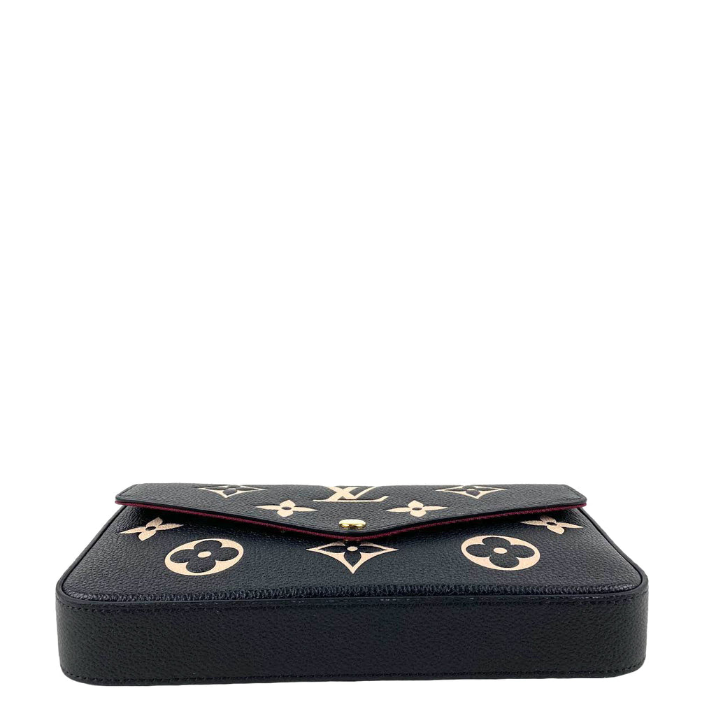 LOUIS VUITTON Bi Color Felecie Pochette w/Inserts